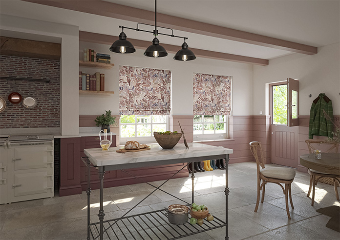 Acer, Mauve - Motorised Roman Blind - Image 6